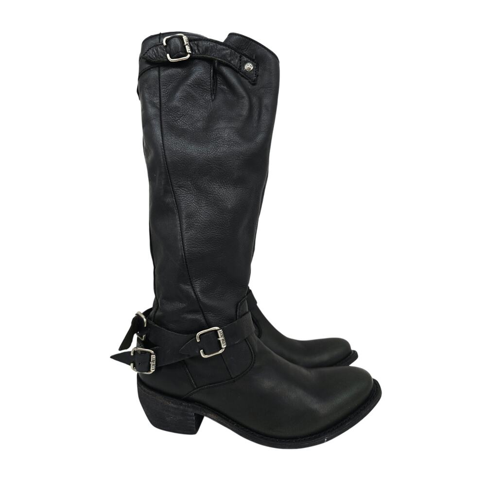 Liberty Black Women's Blanca Tall Leather Riding Boots Black 8